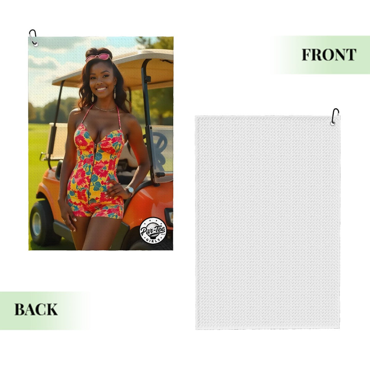 Cart Candy Golf Towel - Laid-Back Glam in Floral Romper