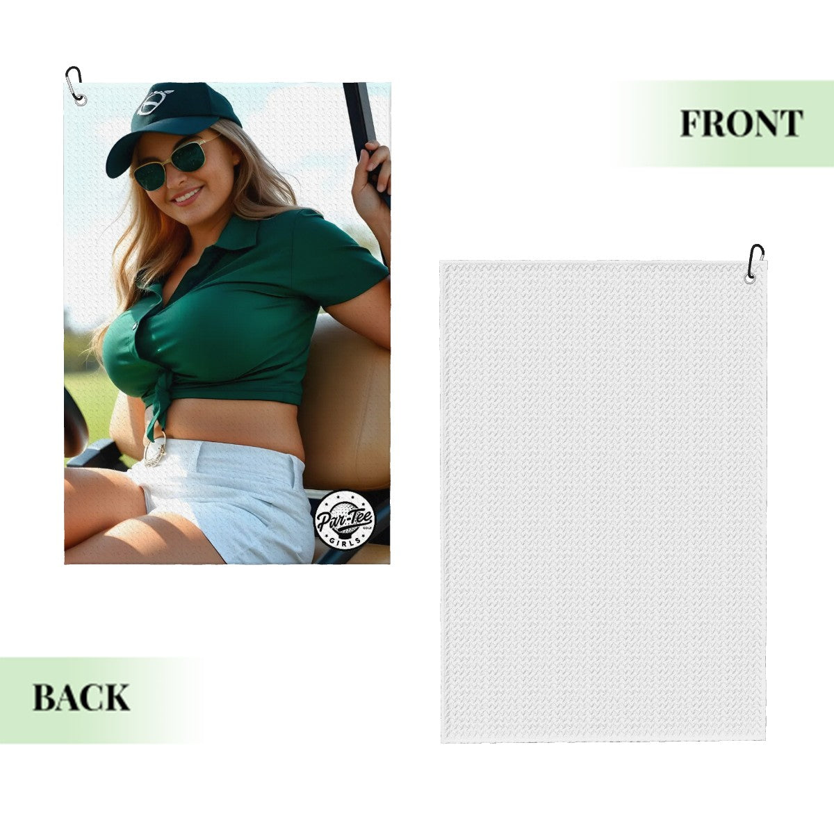 Cart Candy Golf Towel - Laidback in Emerald Green