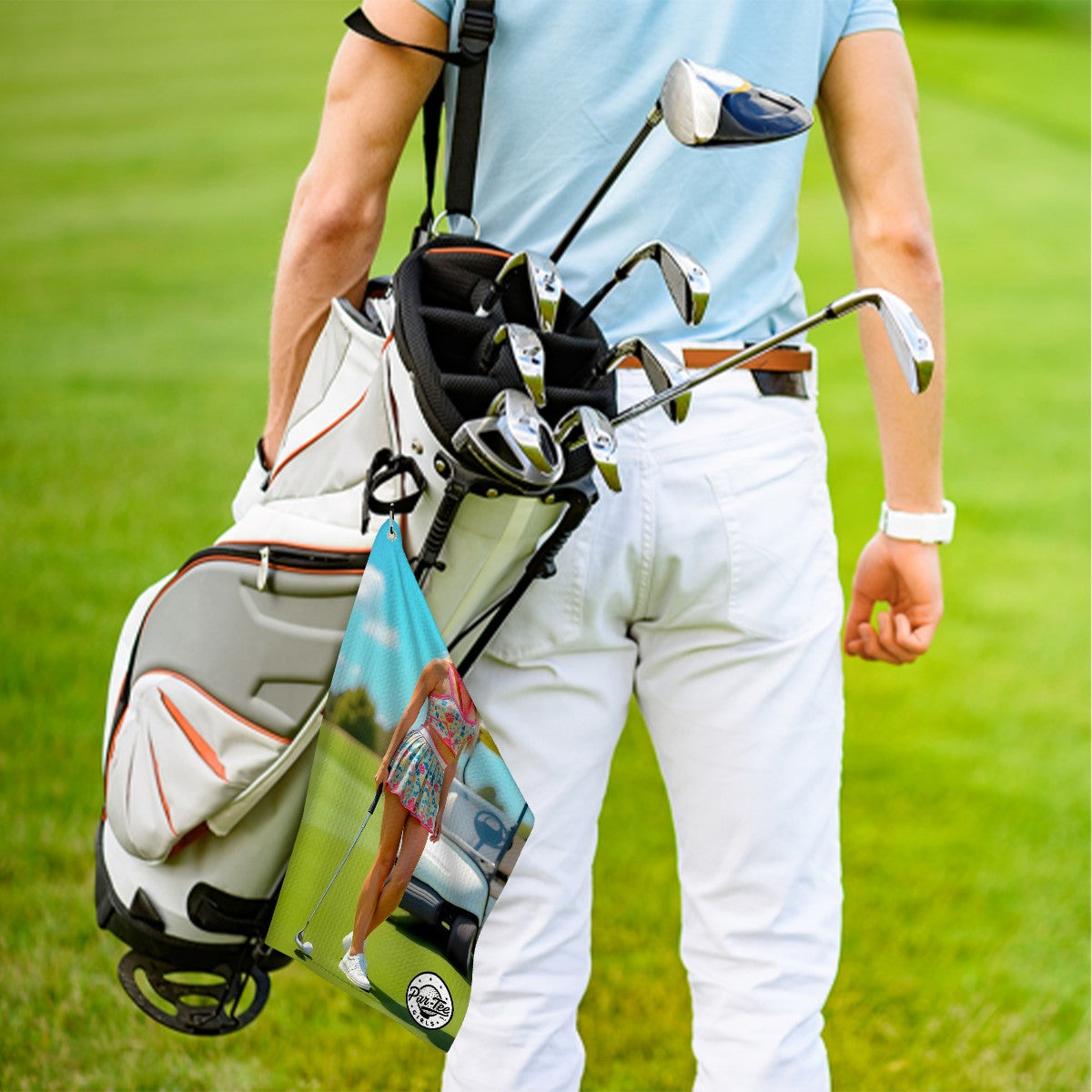 Cart Candy Golf Towel - Flirty and Fun Fairway Floral