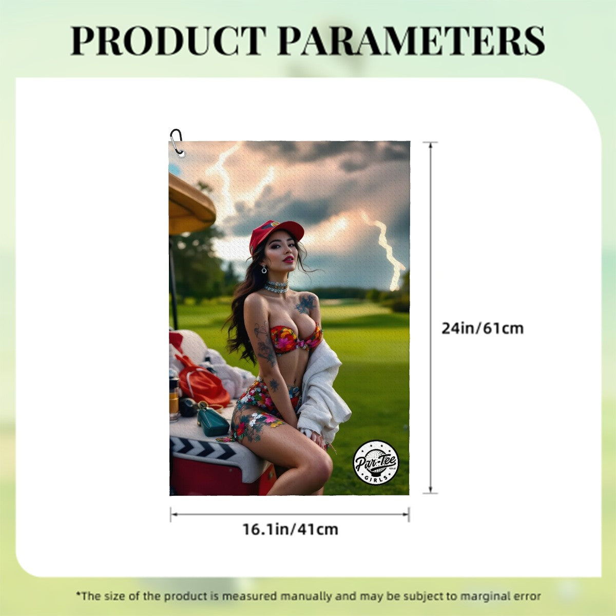 Cart Candy Golf Towel - Effortlessly Cool with Stormy Skies