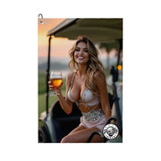 Cart Candy Golf Towel - Joyful Energy with Shimmering Accents
