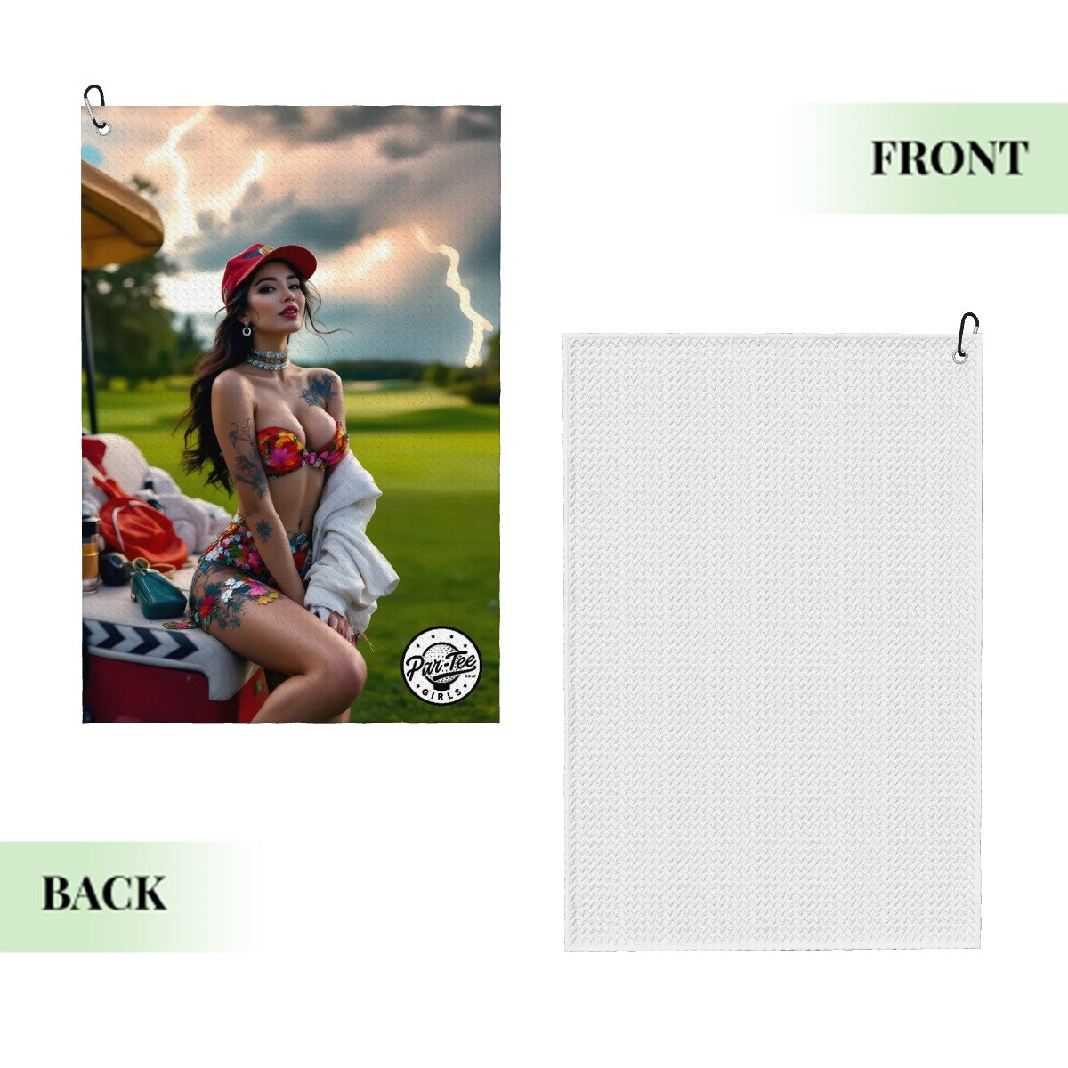 Cart Candy Golf Towel - Effortlessly Cool with Stormy Skies