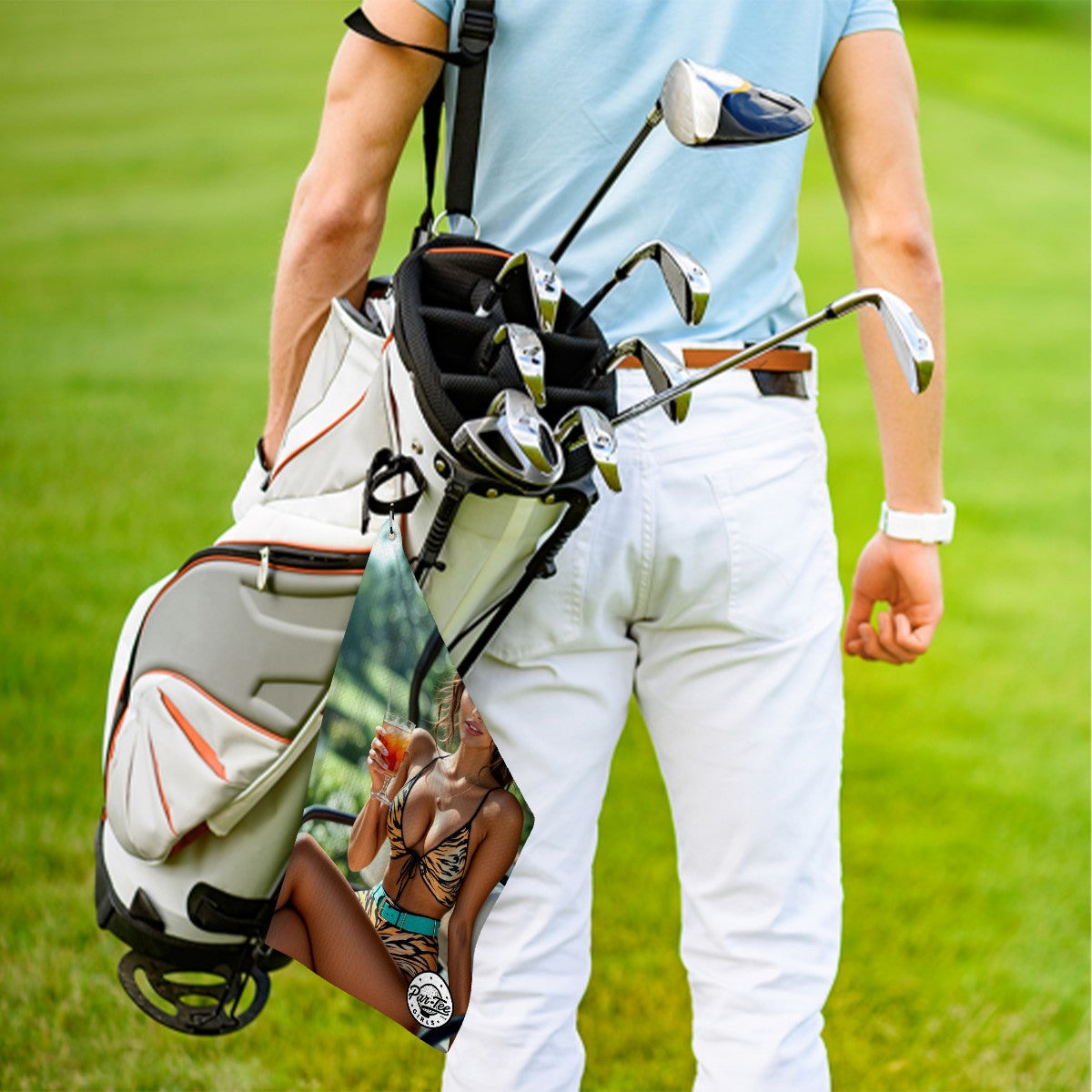 Tiger's Eye Golf Towel - Fierce Leisure Under the Sun