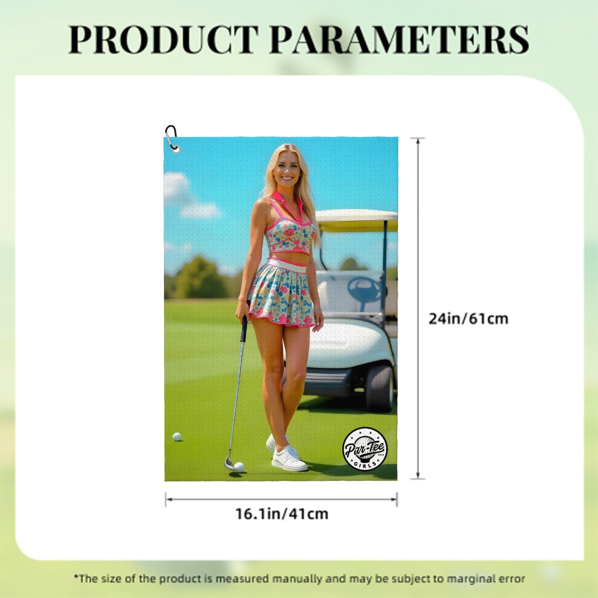Cart Candy Golf Towel - Flirty and Fun Fairway Floral