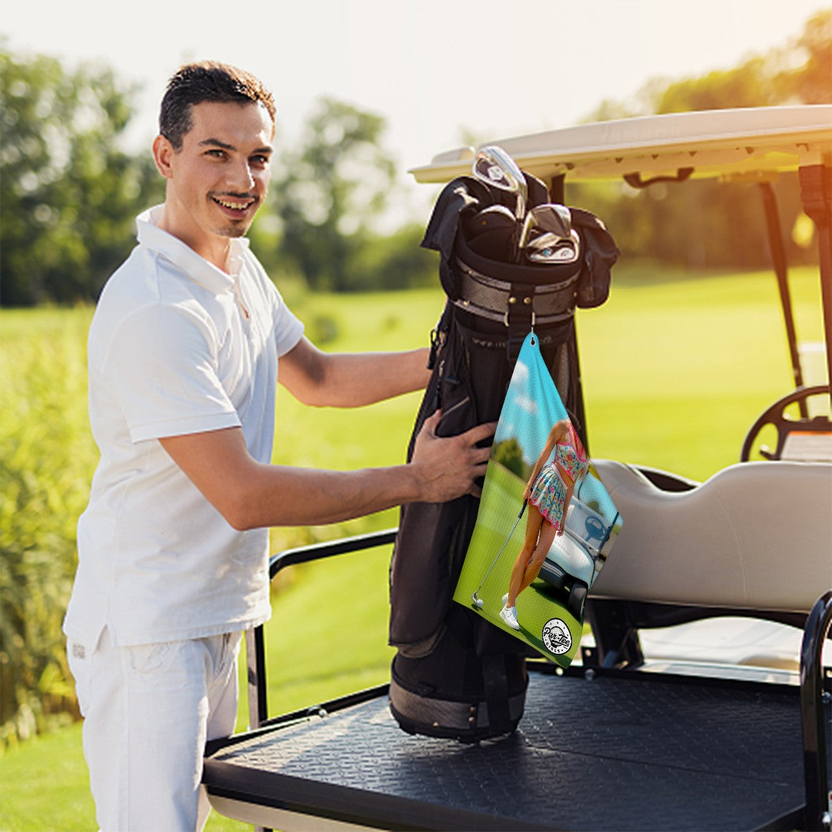 Cart Candy Golf Towel - Flirty and Fun Fairway Floral