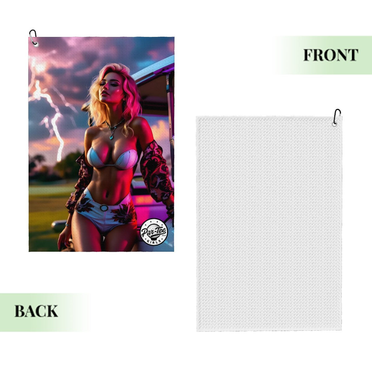 Cart Candy Golf Towel - At Dusk with Lightning