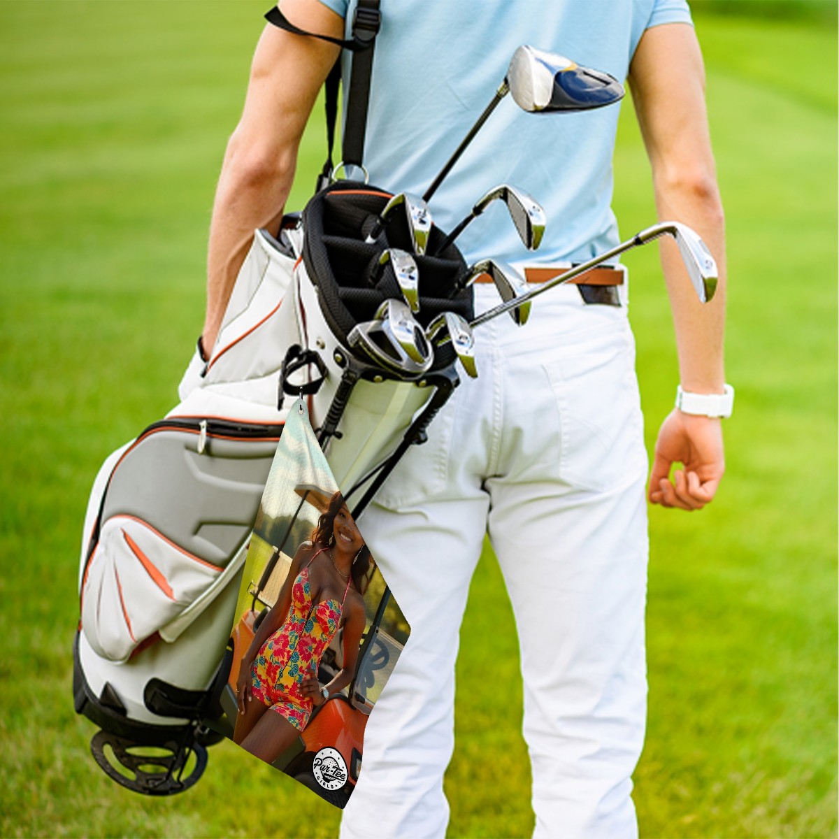 Cart Candy Golf Towel - Laid-Back Glam in Floral Romper