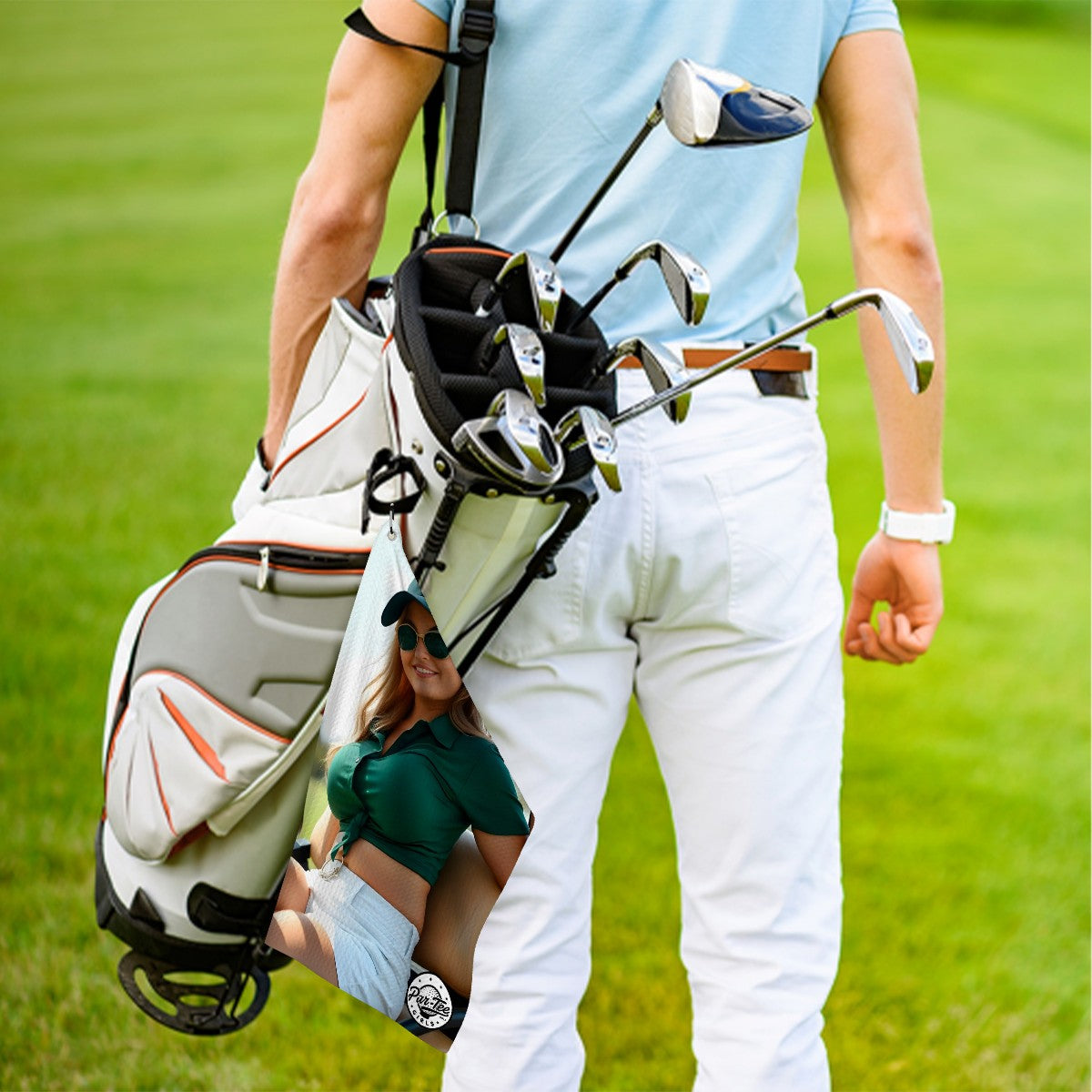 Cart Candy Golf Towel - Laidback in Emerald Green