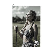 Tiger's Eye Golf Towel - Black, White, and Wild All Over