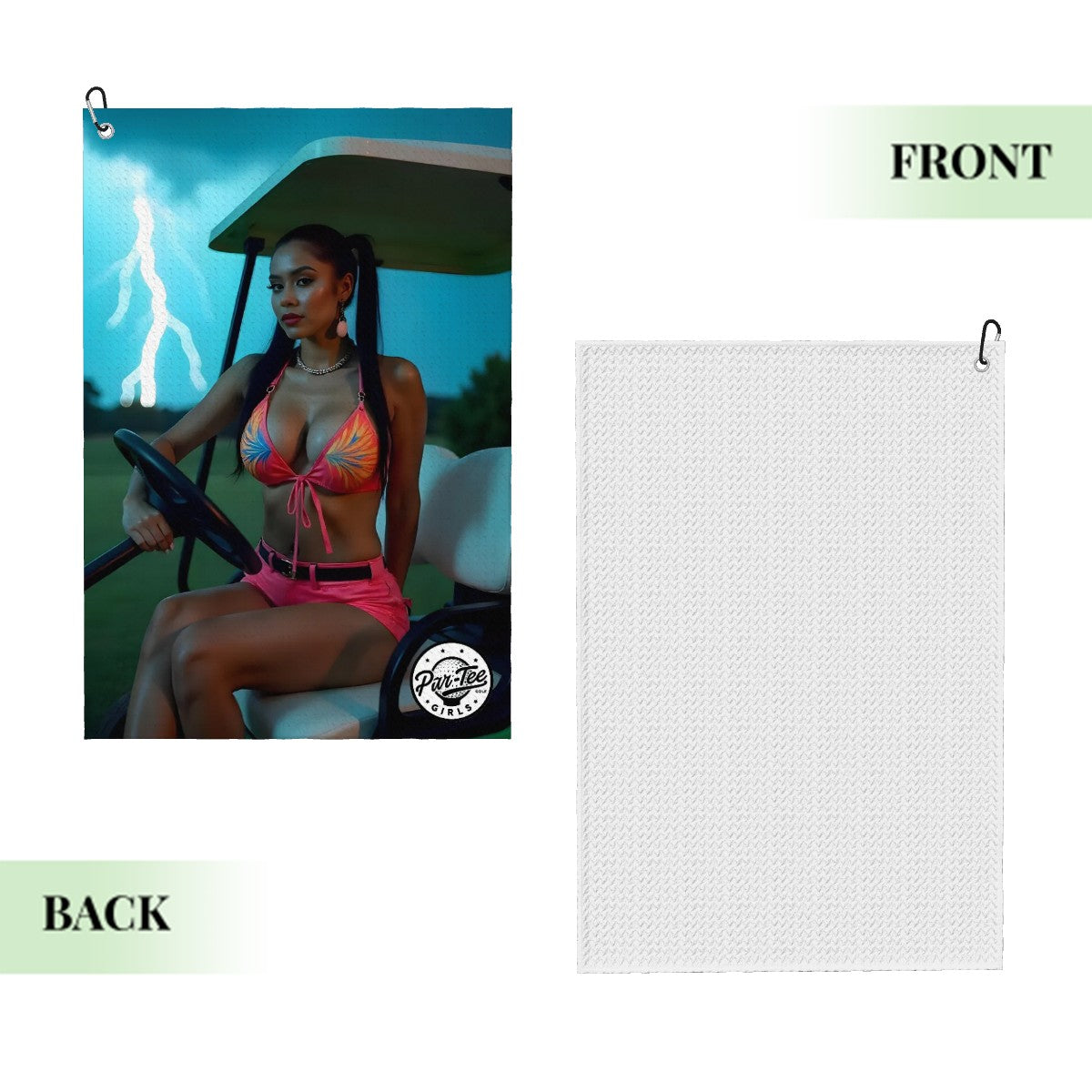 Cart Candy Golf Towel - Playful Spirit with Bold Moves