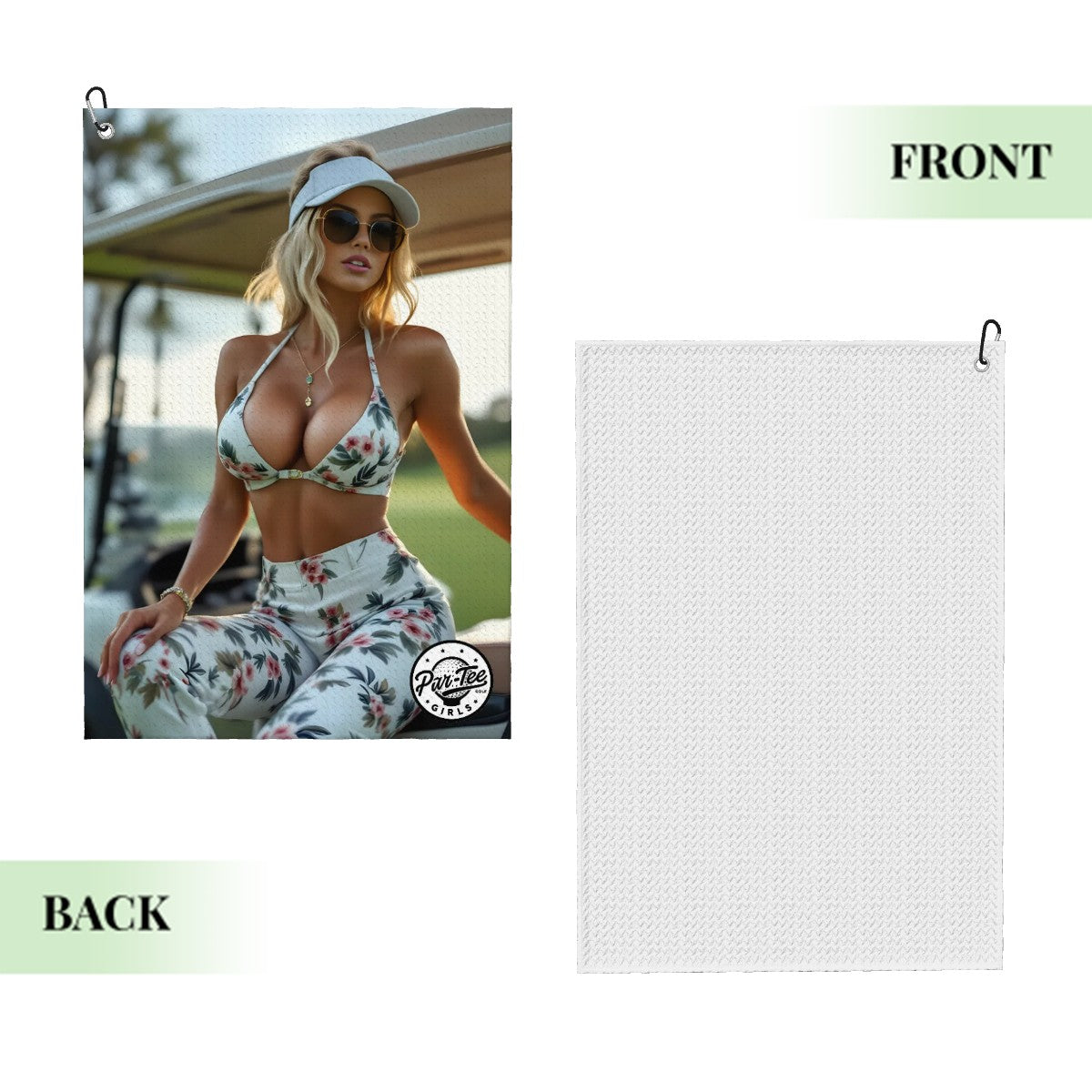 Cart Candy Golf Towel - Floral Charm in Shades