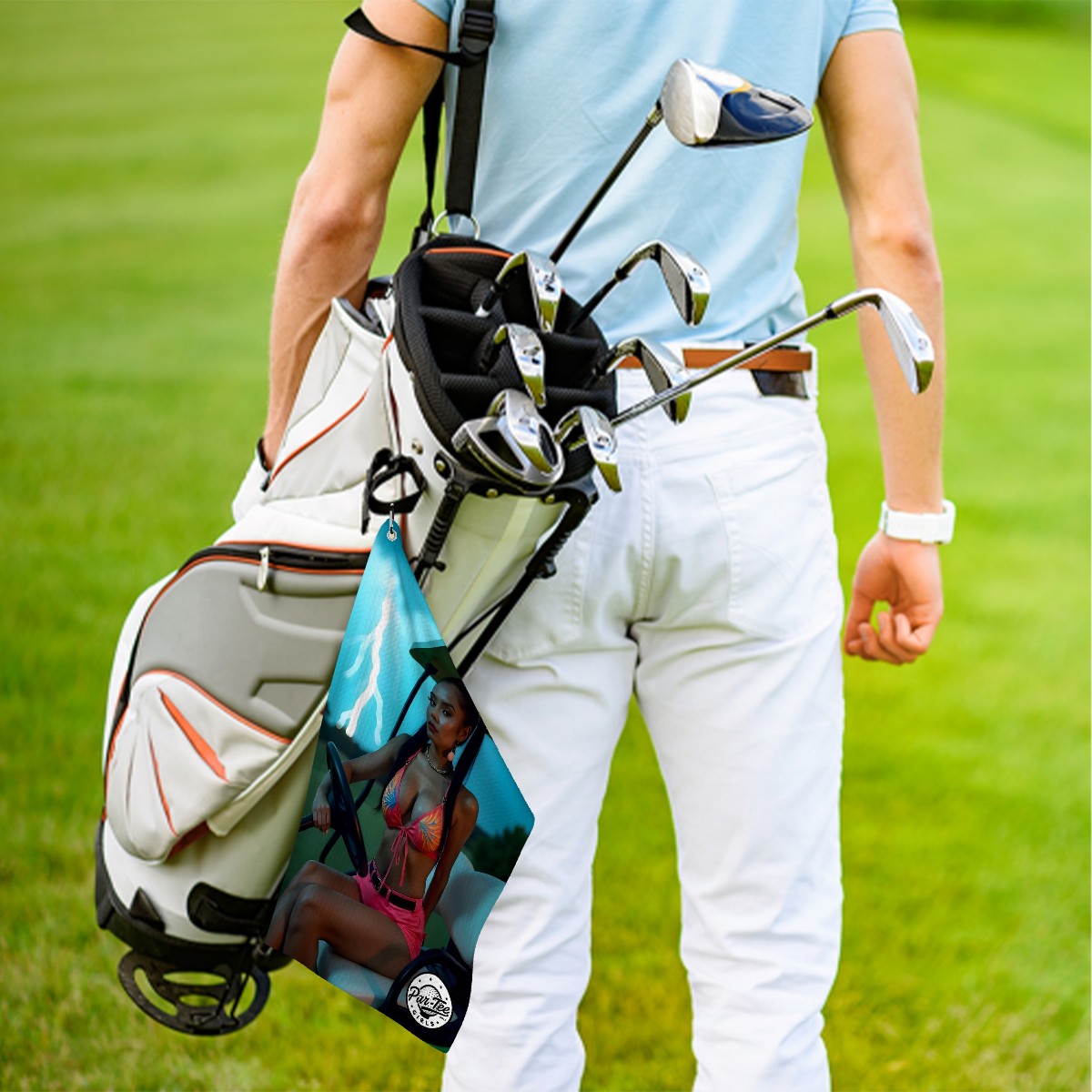 Cart Candy Golf Towel - Playful Spirit with Bold Moves