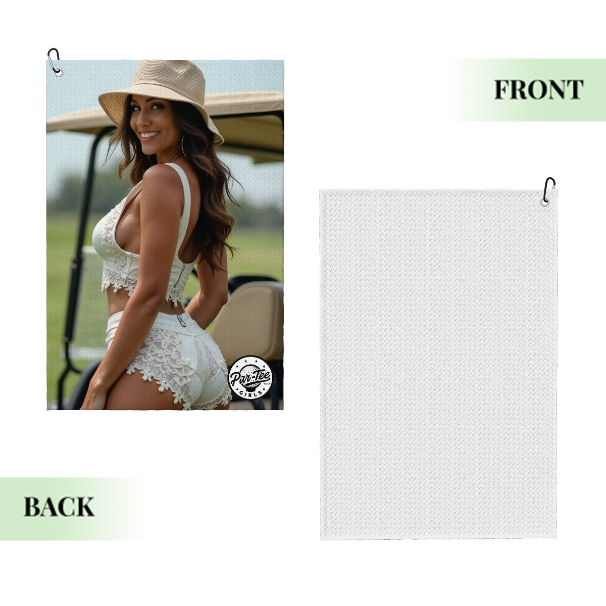 Cart Candy Golf Towel - White Lace on the Fairway