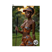 Tiger's Eye Golf Towel - Bold Stripes, Untamed Spirit