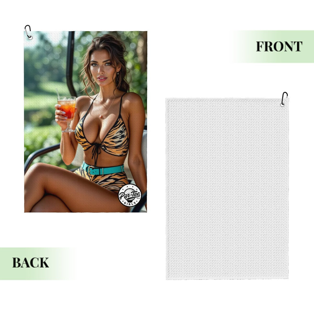 Tiger's Eye Golf Towel - Fierce Leisure Under the Sun