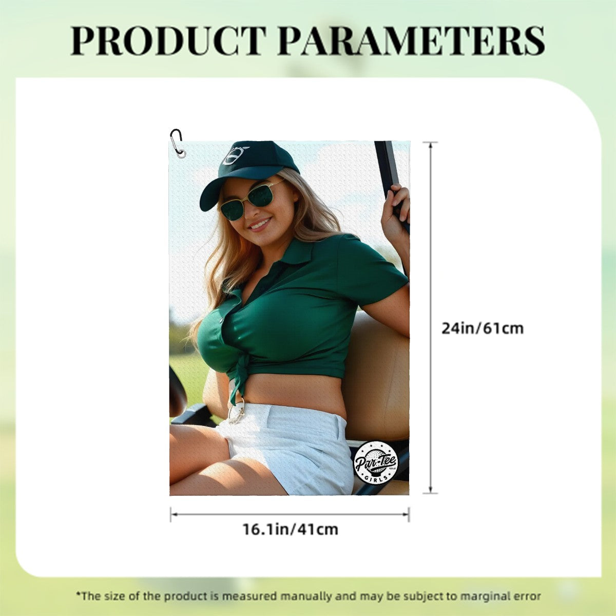 Cart Candy Golf Towel - Laidback in Emerald Green