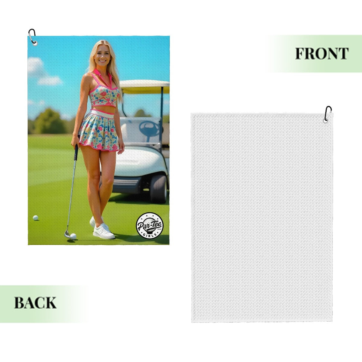Cart Candy Golf Towel - Flirty and Fun Fairway Floral