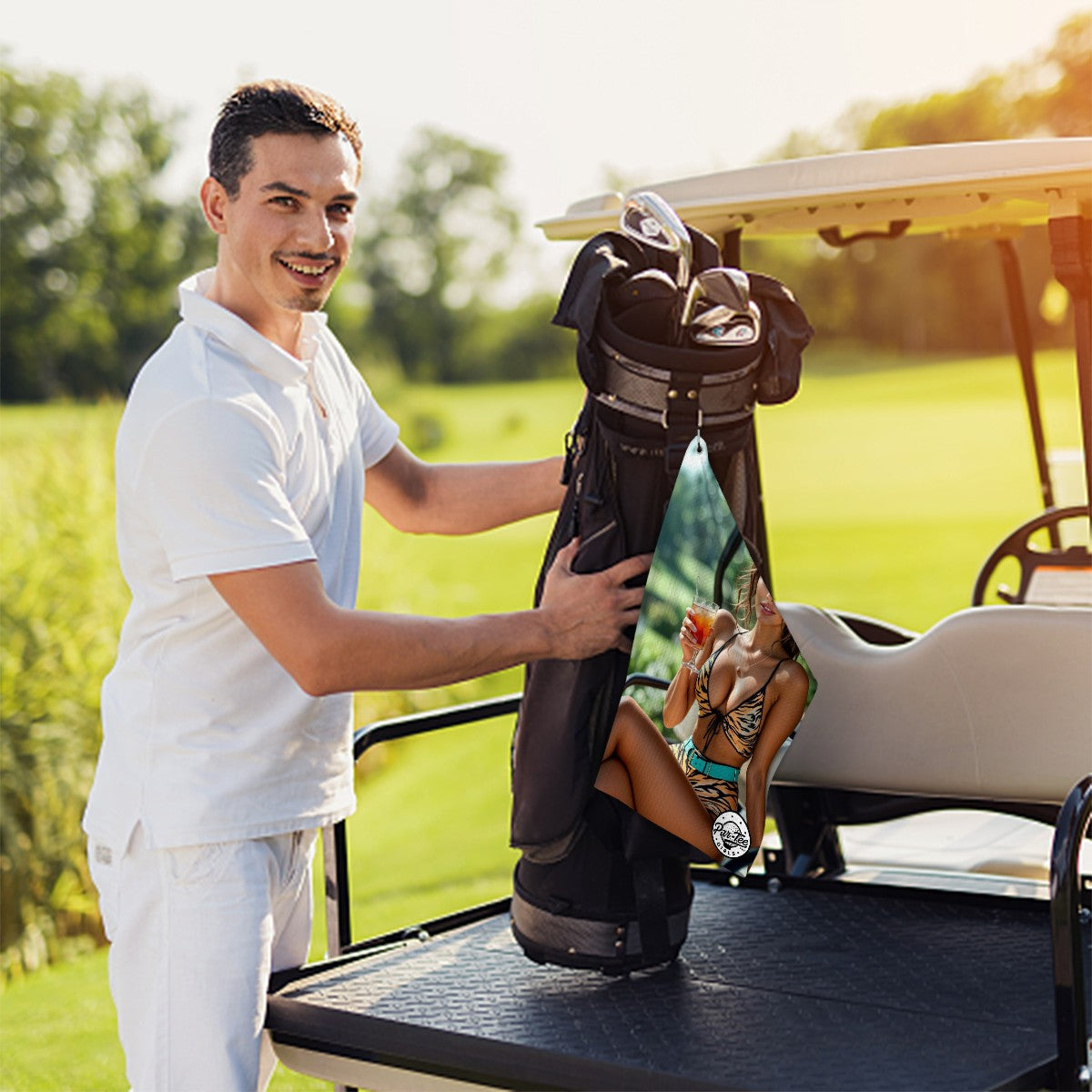 Tiger's Eye Golf Towel - Fierce Leisure Under the Sun